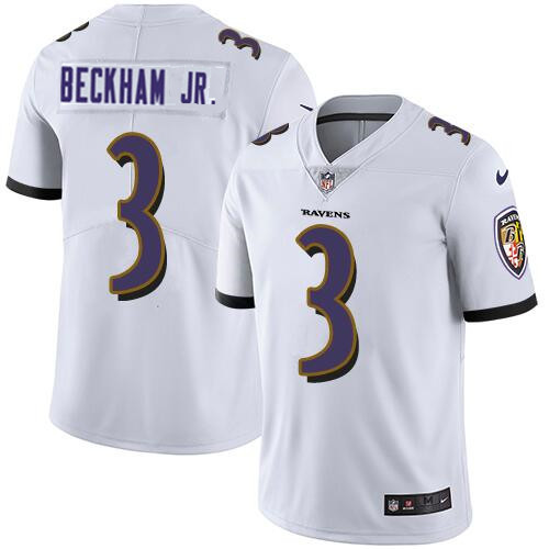 Baltimore Ravens #3 Odell Beckham Jr. White Vapor Untouchable Football Jersey